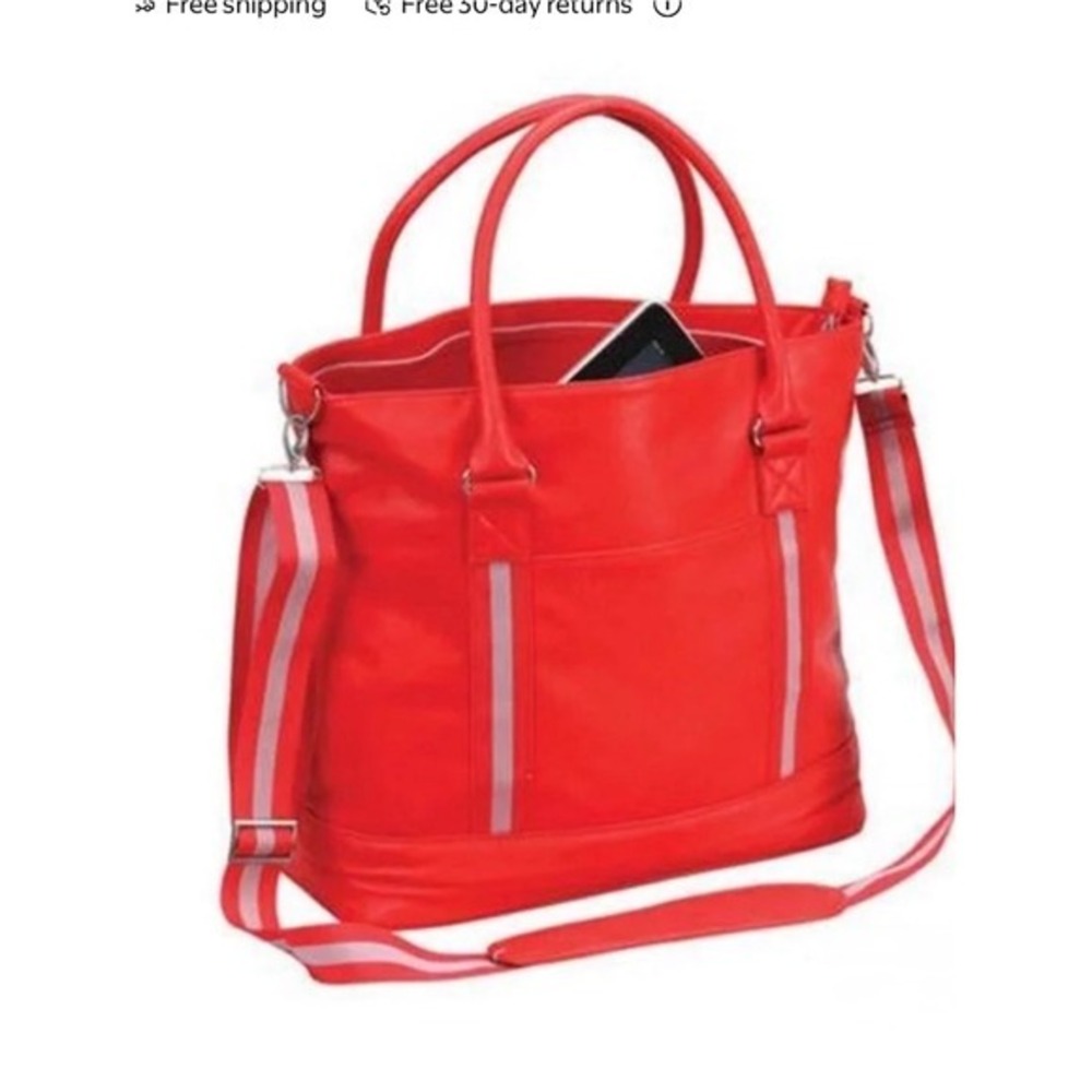 Large‎ Tote Bag, Detachable Strap, laptop pocket Great for work or travel